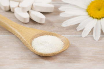 Pills and collagen protein powder - Hydrolyzed.