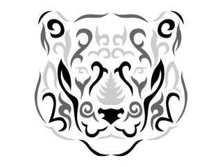 Tribal panther illustration