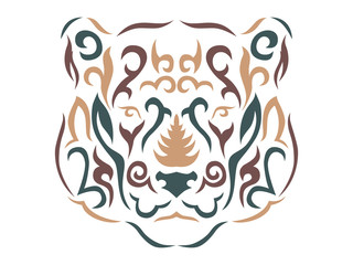 Tribal panther illustration