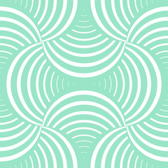 Fototapeta premium Ornate geometry seamless pattern with petals