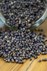 black pepper in the grain of the background