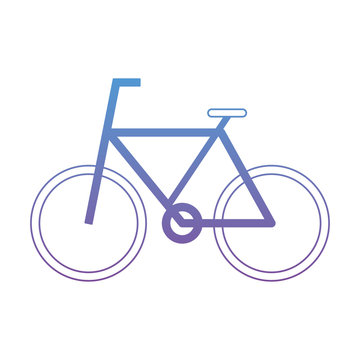 bicycle transport sport recreation image vector illustration degrade color design