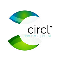 Clean professional colorful circle business icon