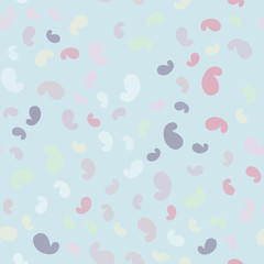 Fototapeta na wymiar Simple pastel abstract floral pattern for cute childish textile