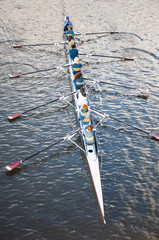 rowing boat in Adelaide, Australia © Enrico Della Pietra