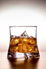 Glass of Whiskey and Ice