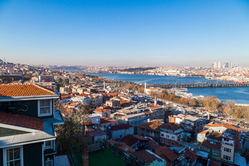 Cityscape of Historical Center Istanbul Golden Horn