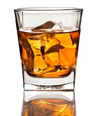 Glass of Whiskey and Ice