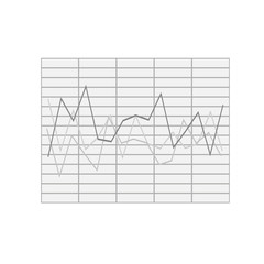 financial chart. Graph chart vector icon. presentation and chart. Business concept