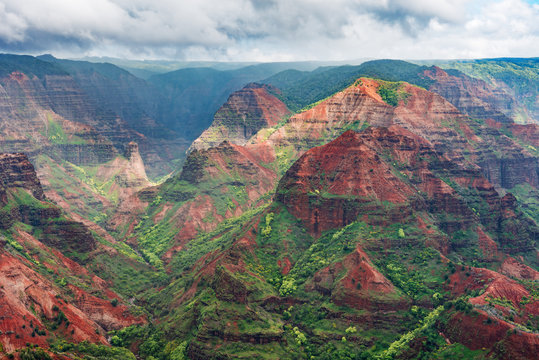 Colorful Waimea Canyon Kauai Hawaii