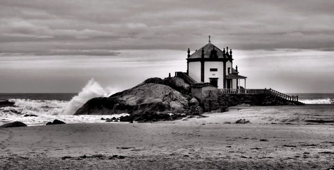 Chapel of the Lord of the Rock in Miramar, Portugal