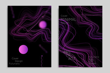 Abstract banner template with blurred geometric shapes