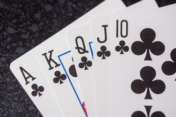 club royal flush cards