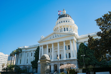 Obraz premium Exterior view of the historical California State Capitol