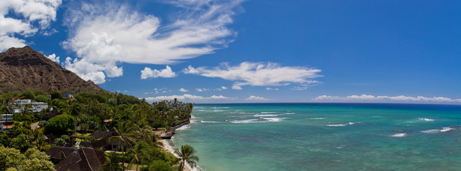 Obraz premium Diamond Head Panoramic