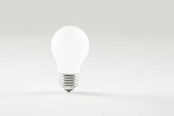 Energy saving lamp on white background