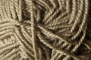 Colorful yarn wool closeup. Knitting supplies, knitting yarn for handmade winter clothes.