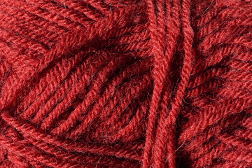 Colorful yarn wool closeup. Knitting supplies, knitting yarn for handmade winter clothes.