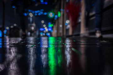 Obraz premium The Art of Streets in Reflections of the Rain