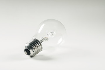 Tungsten lamp on white background