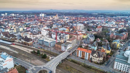 Foto auf Acrylglas Luftbild Worms Innenstadt © Mathias Weil