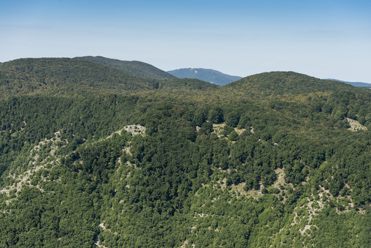 Aerial image of Monte Gemma in the region of Lazio
