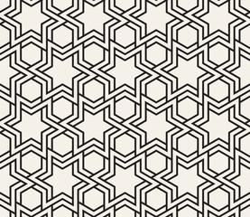 Vector seamless pattern. Modern stylish abstract texture. Repeating geometric tiles
