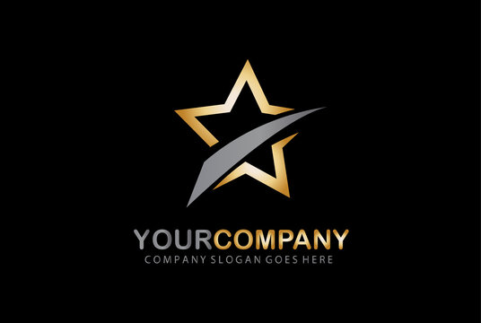 Golden Star Logo Design