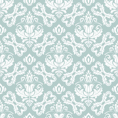 Classic seamless blue and white pattern. Traditional orient ornament. Classic vintage background