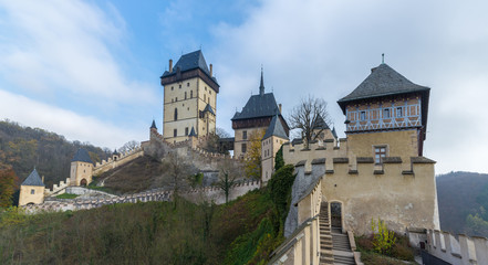 Fototapeta na wymiar Karlstejn castle in Czech republic