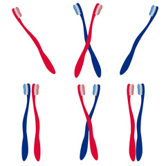 Toothbrush illustration. Vector