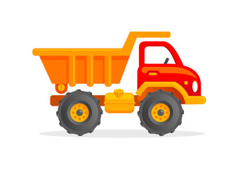 Toy truck cartoon illustration