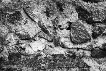black and white stone wall texture
