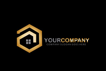 Golden House Logo Design