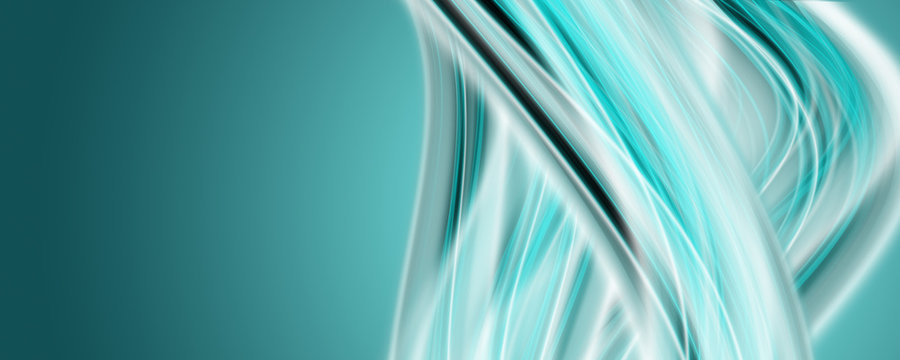 Abstract elegant wave panorama background design with space for your text