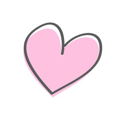 cute heart design icon. love concept. valentine day. vector illustration