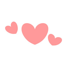 Fototapeta na wymiar Basic RGBcute heart design icon. love concept. valentine day. vector illustration