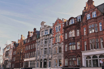 Londres, couleurs et bow windows de Hyde Park Corner