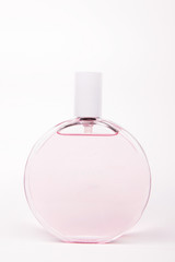 Bottle of perfume isolated on white background