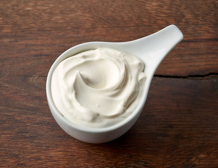 bowl of sour cream