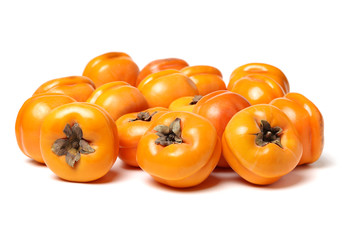 persimmon on white background 