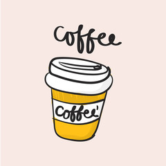 Illustration drawing style of beverage collection