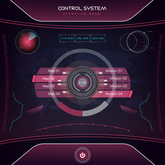 Interface UI design graphic illustration HUD