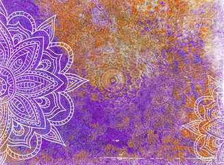 Grunge Mandala Background
