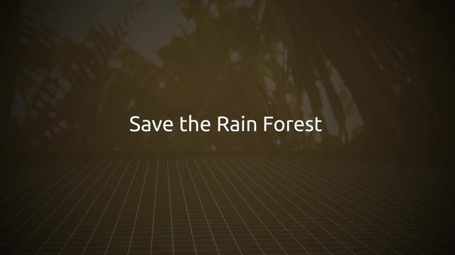Threats to the Rain forest Motion Graphics Series - Save the Rain Forest
