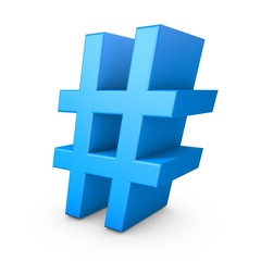 Obraz premium HashTag. 3D Render isolated