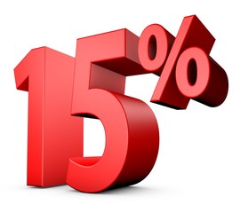 Red 15 percent