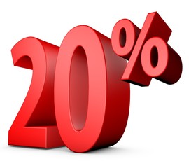 Red 20 percent