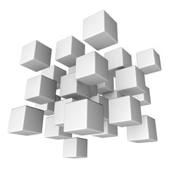 Obraz premium Skład Z 3d Sześcianami