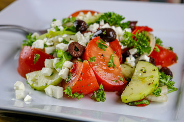 Home style Greek salad